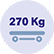 Safe working load 270kg